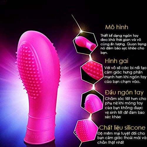 DC10M Bao đôn ngón tay gai siêu bám kích thích mạnh