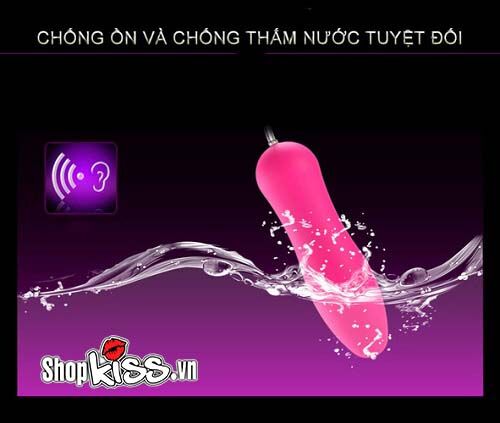 Trứng rung điều khiển xa Bullet nhỏ gọn 5 chế độ rung silicon