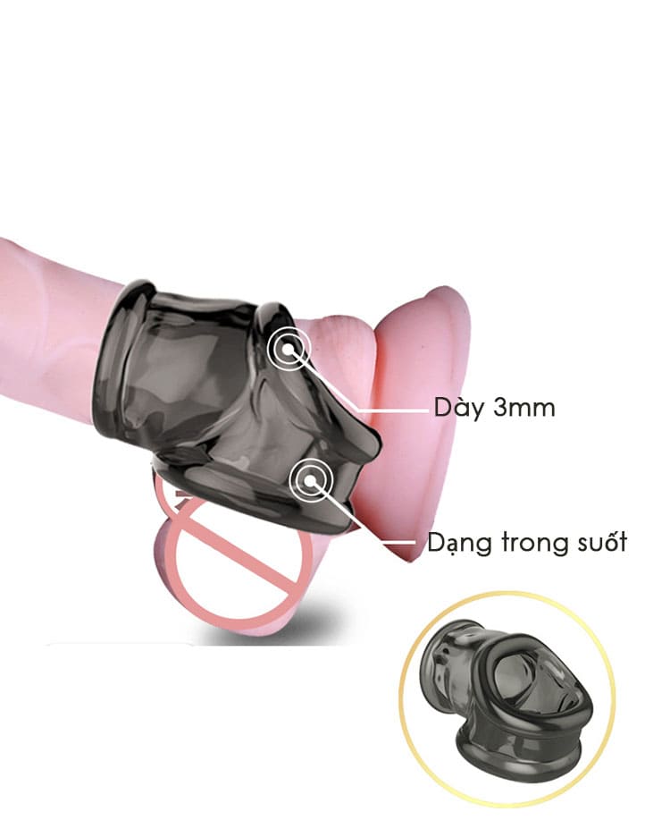 BD10G Bao cao su đôn dên quai đeo nam giới, tăng khoái cảm BD10G Bao cao su đôn dên quai đeo nam giới, tăng khoái cảm