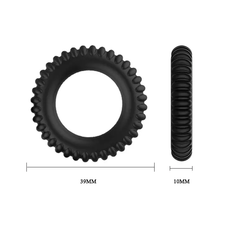 Vòng đeo cu silicone BAILE DC60U gân răng cưa tăng khoái cảm