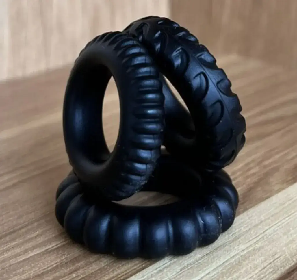 Vòng đeo cu silicone BAILE DC60U gân răng cưa tăng khoái cảm