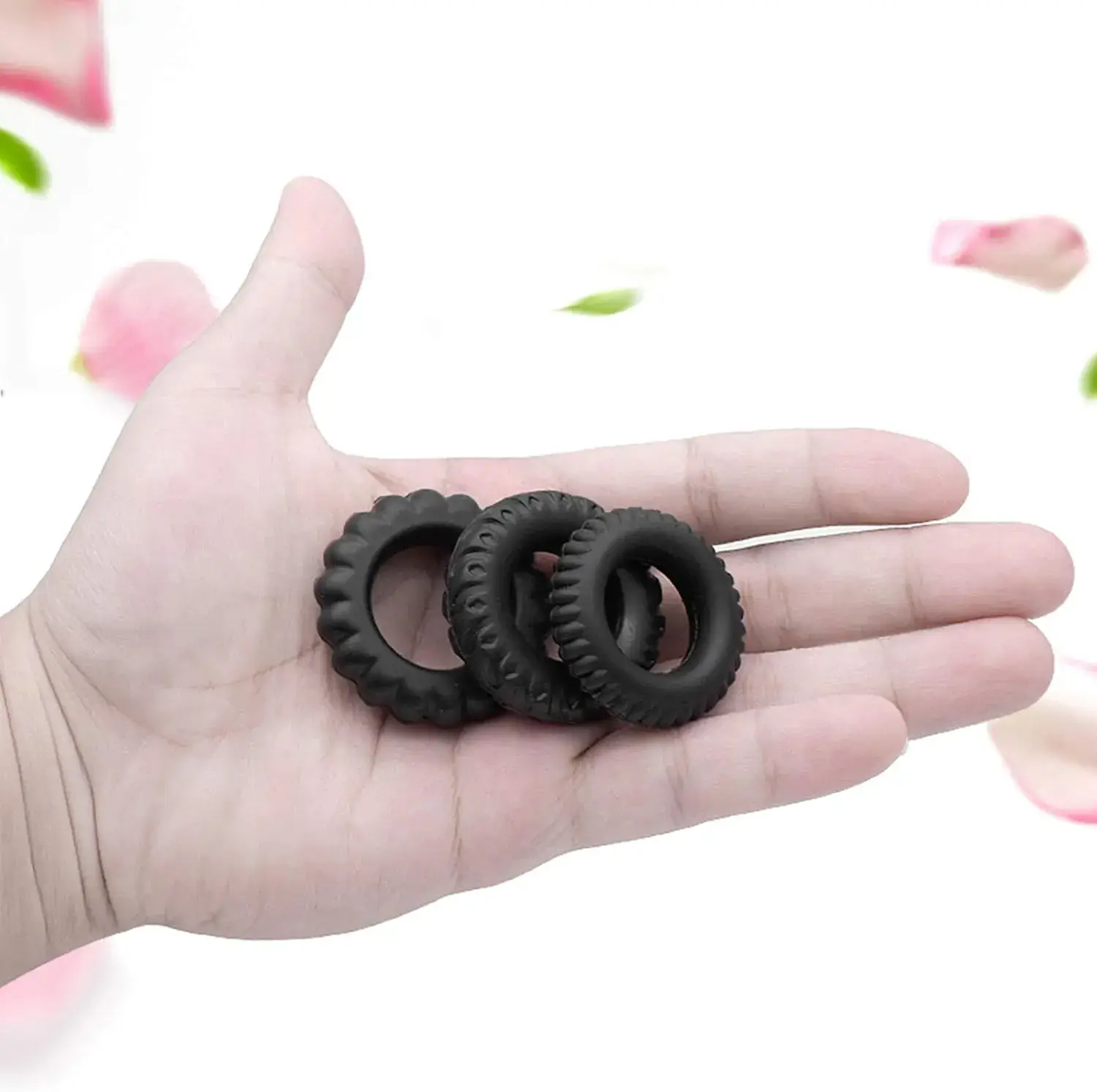 Vòng đeo cu silicone BAILE DC60U gân răng cưa tăng khoái cảm