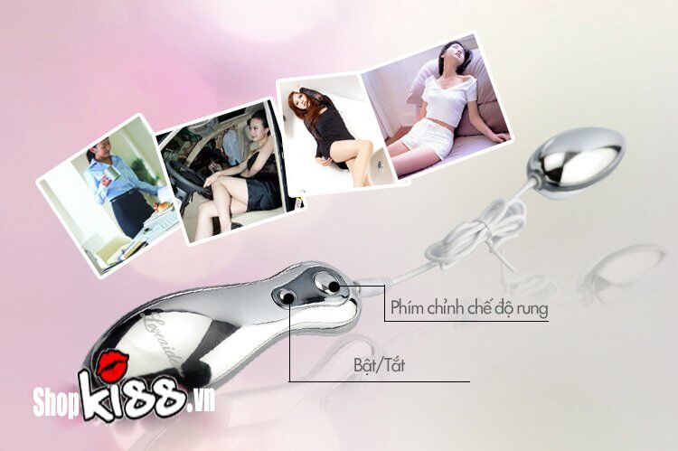 Trứng rung LoveAider mạ crom sang trọng 12 chế độ rung đa dạng
