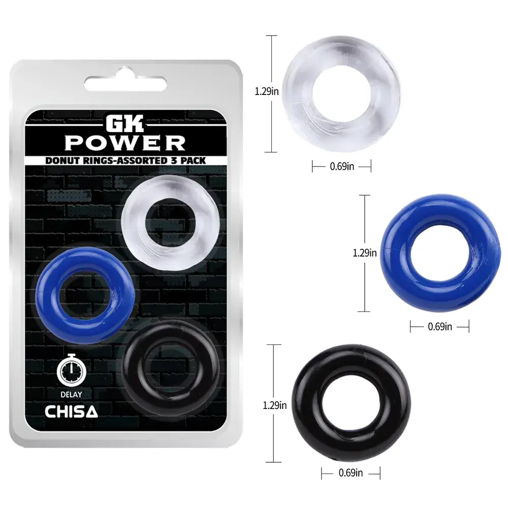 Bộ 3 vòng đeo cu 3 màu Chisa DC60P tăng khoái cảm nam giới