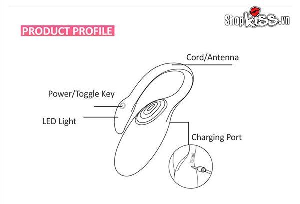 Trứng rung không dây bluetooth Thiên Nga mát xa âm vật kích thích nữ