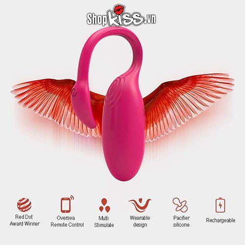 Trứng rung không dây bluetooth Thiên Nga mát xa âm vật kích thích nữ