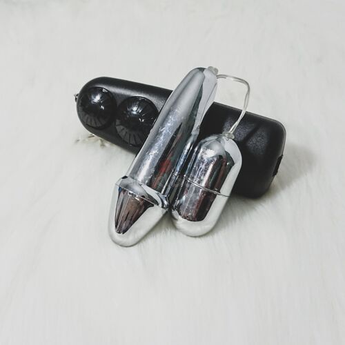 Trứng rung inox hai đầu dùng pin AA bộ đôi rung mạnh mẽ