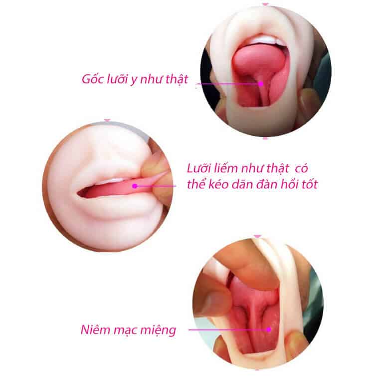 Miệng giả AD19A siêu mềm bú liếm chân thực kích thích cực mạnh