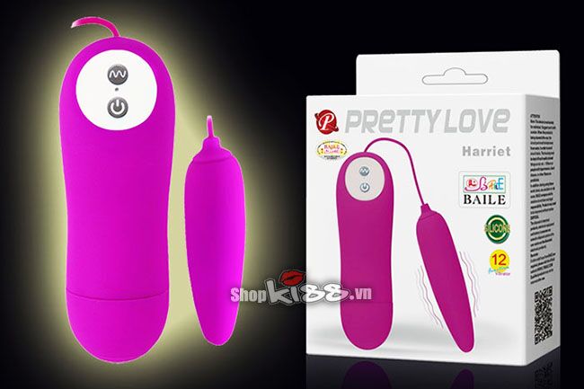 Trứng rung Bé Hạt Tiêu mềm mịn Prettylove Harriet cho nữ