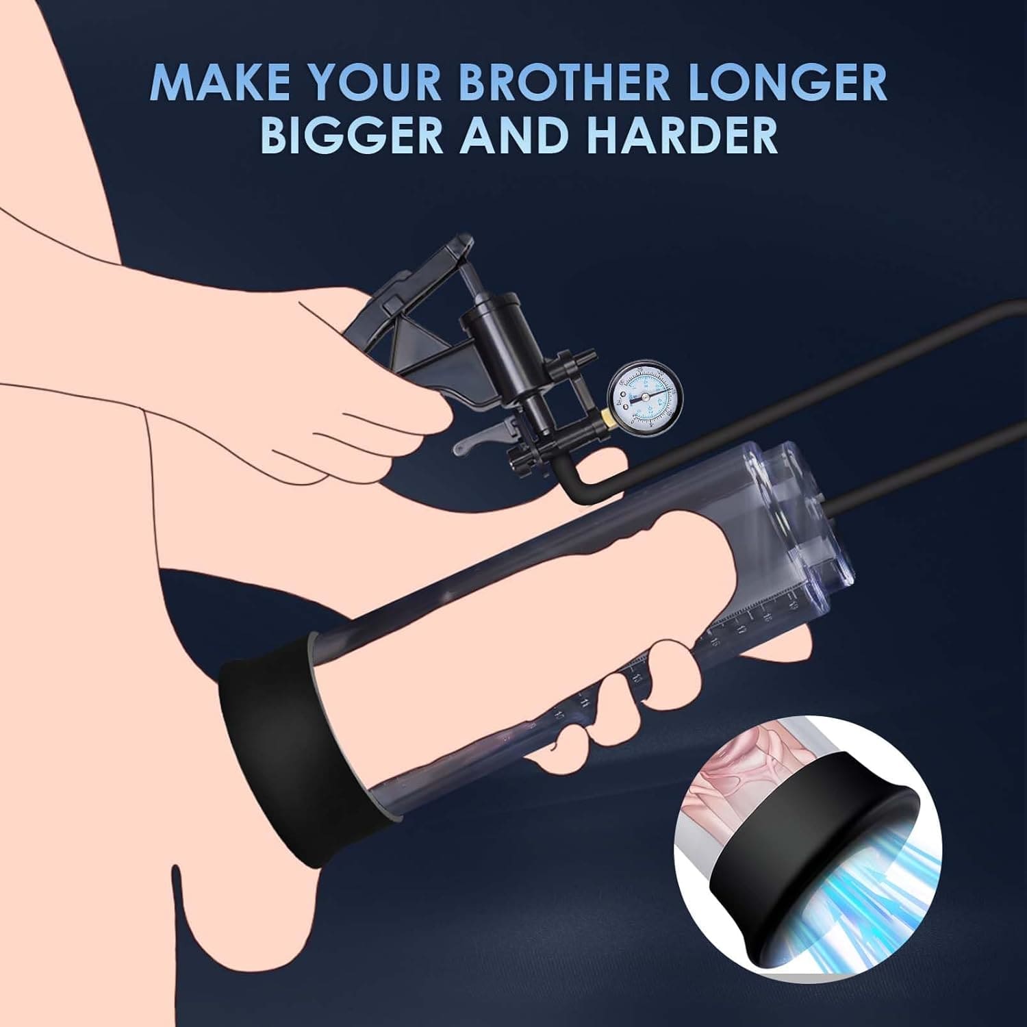 Máy bơm dương vật Semo DC68G chính hãng đồng hồ bền đẹp