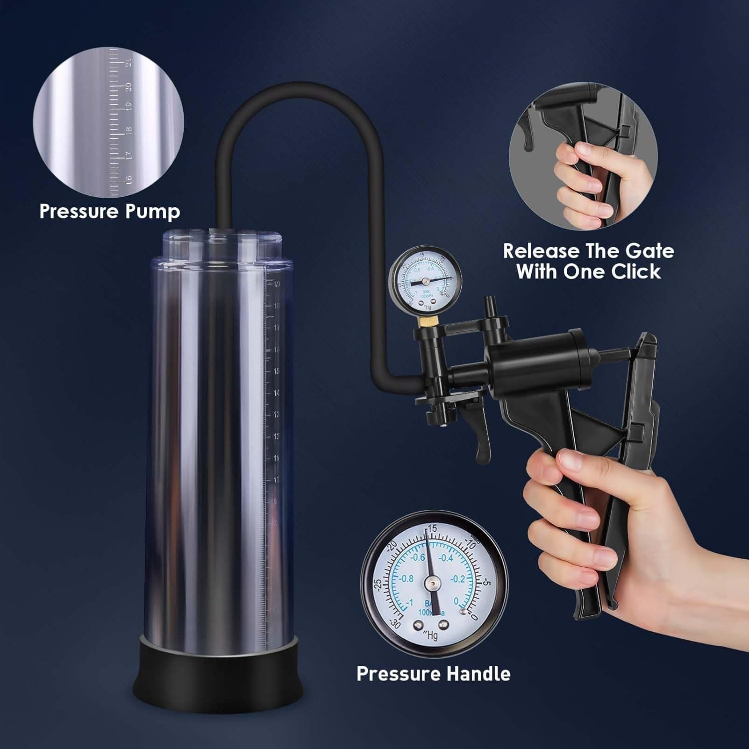 Máy bơm dương vật Semo DC68G chính hãng đồng hồ bền đẹp