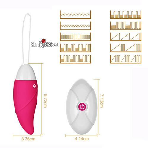 Trứng rung cao cấp iJoy điều khiển xa 10 chế độ rung silicon mềm