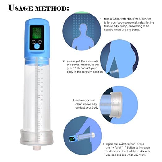 Máy tập dương vật tự động cao cấp sạc pin màn hình LED tiện lợi