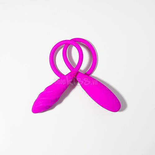 Trứng rung 2 đầu Snaky Vibe silicon cao cấp chống thấm pin sạc tiện lợi