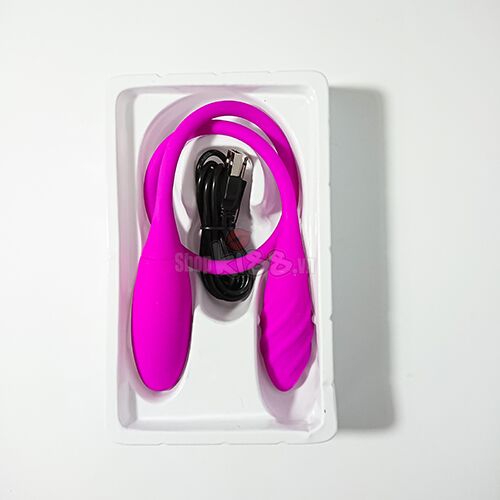 Trứng rung 2 đầu Snaky Vibe silicon cao cấp chống thấm pin sạc tiện lợi