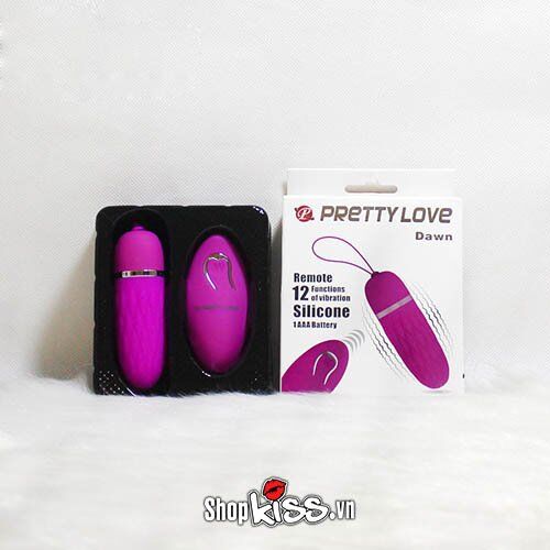 Trứng rung 12 chế độ điều khiển từ xa Prettylove Dawn sướng cực