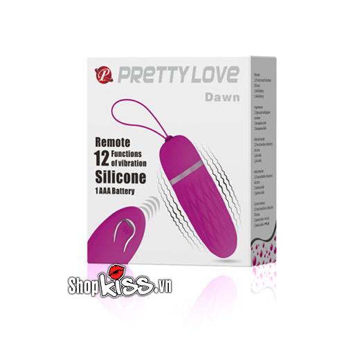 Trứng rung 12 chế độ điều khiển từ xa Prettylove Dawn sướng cực