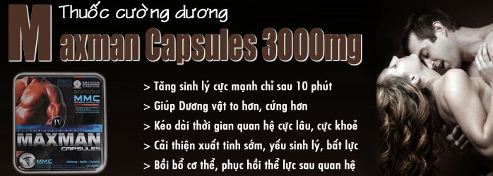 Max Nhộng 3000mg SL05B thuốc cường dương hỗ trợ cứng lâu bền
