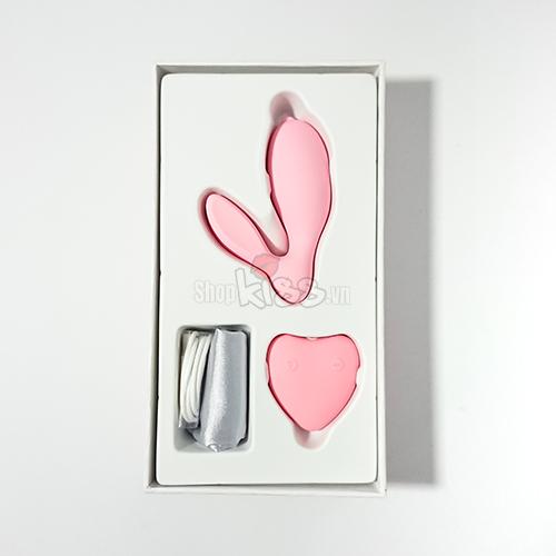 Máy rung điểm G điều khiển từ xa hình thỏ silicon cao cấp