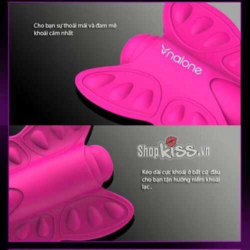 Bướm rung kích thích âm vật Nalone Madam silicon cao cấp chống nước
