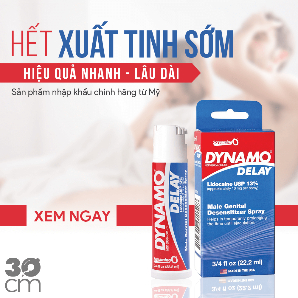 Chai xịt kéo dài Dynamo Delay Spray XTS09 chơi lâu hơn, bền bỉ