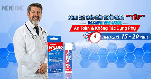 Chai xịt kéo dài Dynamo Delay Spray XTS09 chơi lâu hơn, bền bỉ