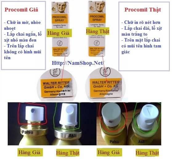 Procomil thuốc xịt kéo dài quan hệ tăng cường sinh lý hiệu quả