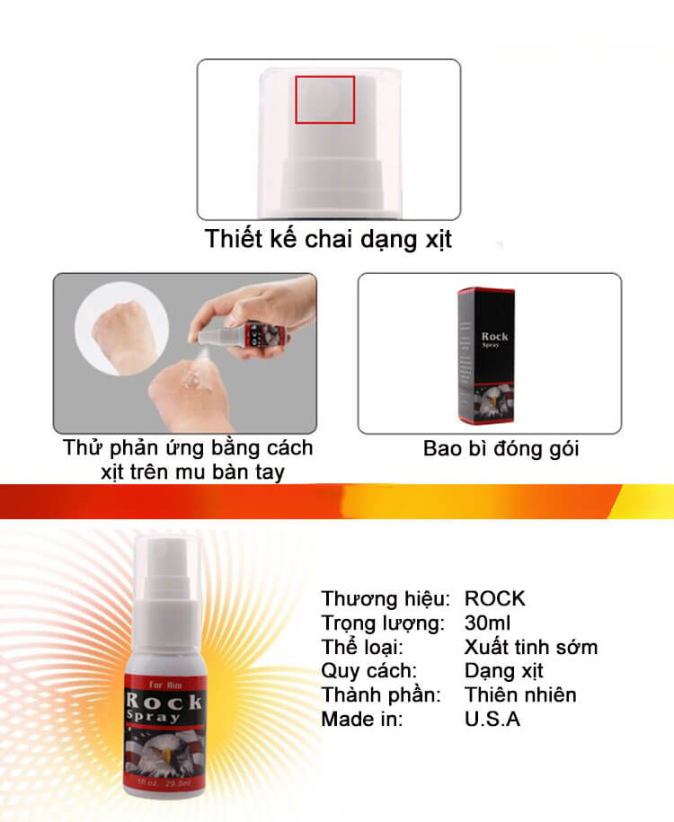 Thuốc Xịt Rock Spray XTS21 Kéo Dài Cuộc Yêu Giá Tốt