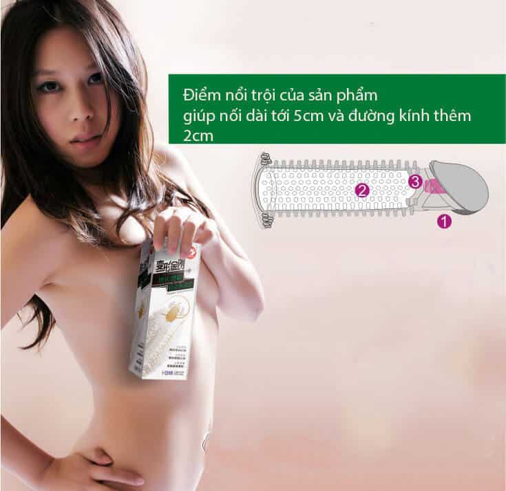 Vibrating Textured Penis Extension Condom for Maximum Pleasure