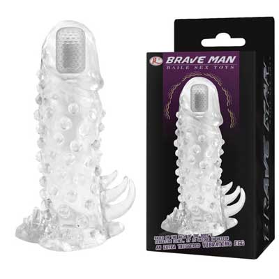 DC14K bao cao su tăng kích cỡ có rung đầu bi dọc thân siêu đã 