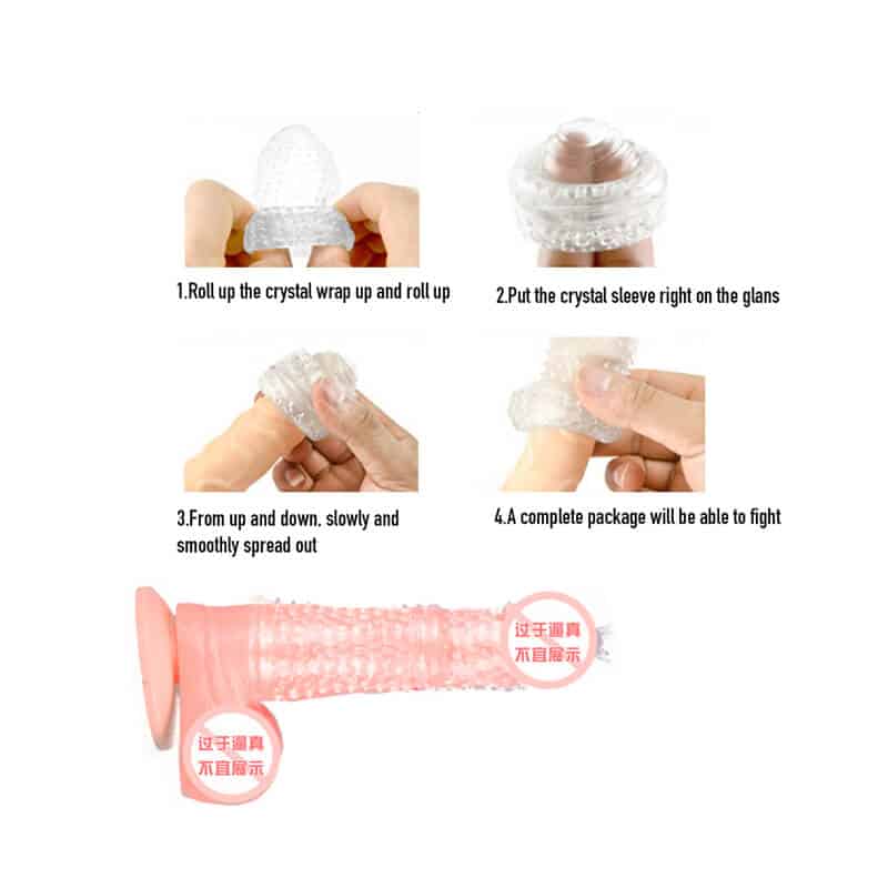 DC14Q Bao đôn dên siêu mỏng nhiều gai kích thích cực mạnh