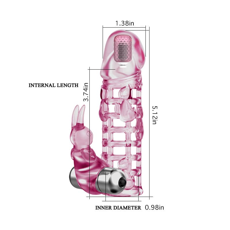 DC14R Bao đôn lưới rung kích thích gốc dương vật kéo dài quan hệ
