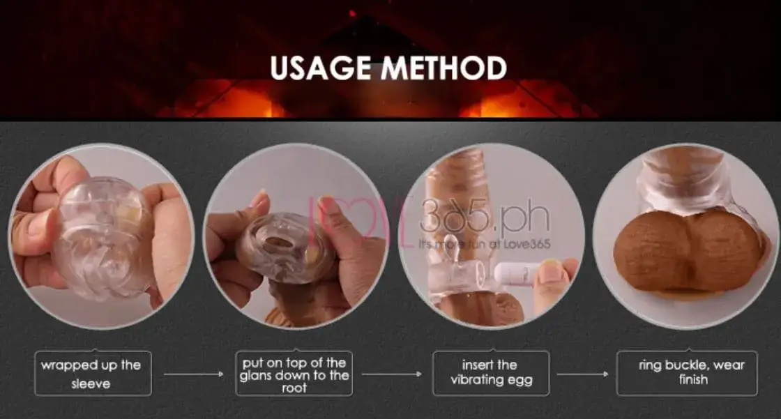 Bao đôn hở đầu có rung EVE TPE an toàn tăng kích thước