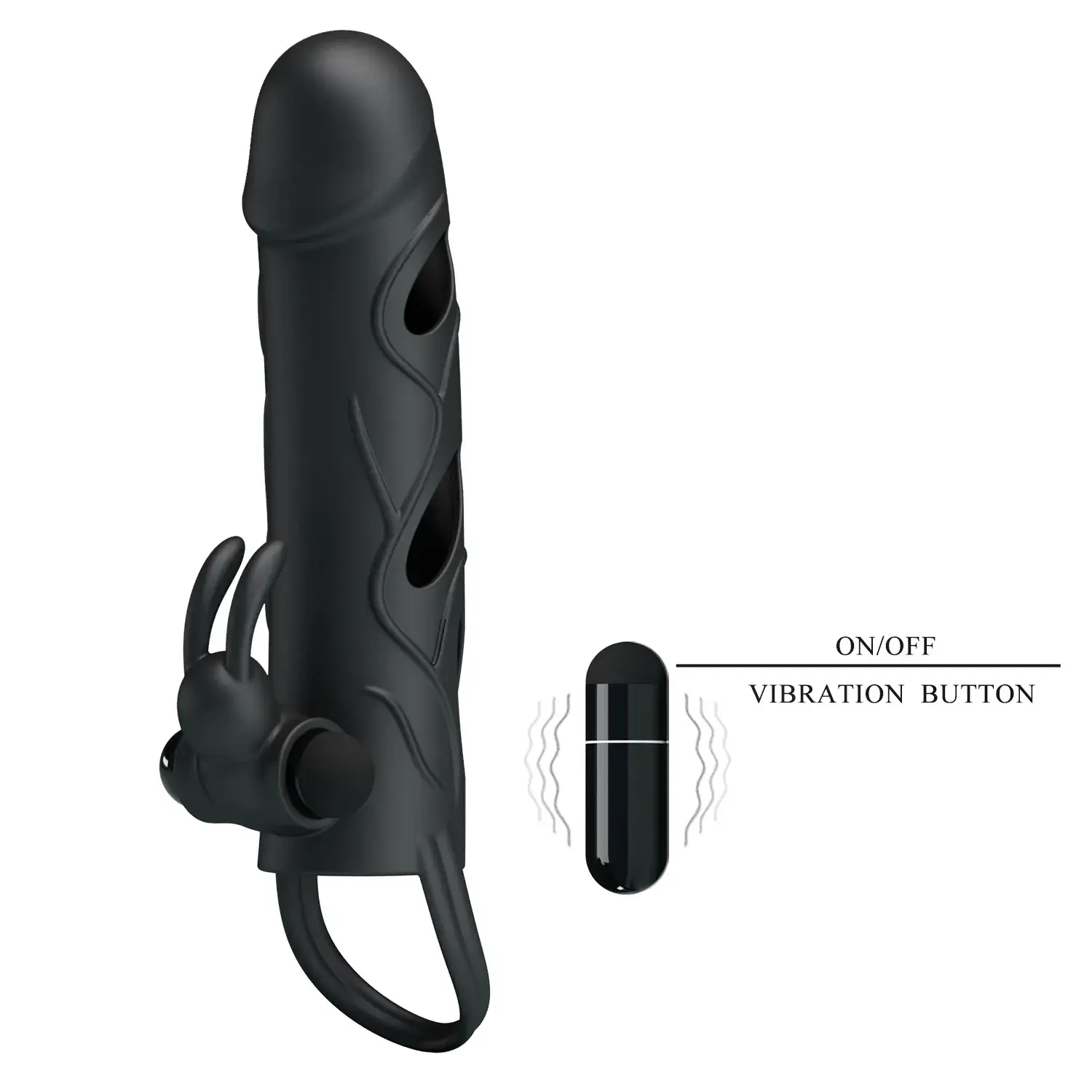 Bao cao su đôn dên silicon rung nâng cấp kích thước BD33