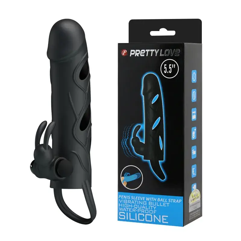 Pretty Love Upgraded Vibrating Silicone Penis Sleeve