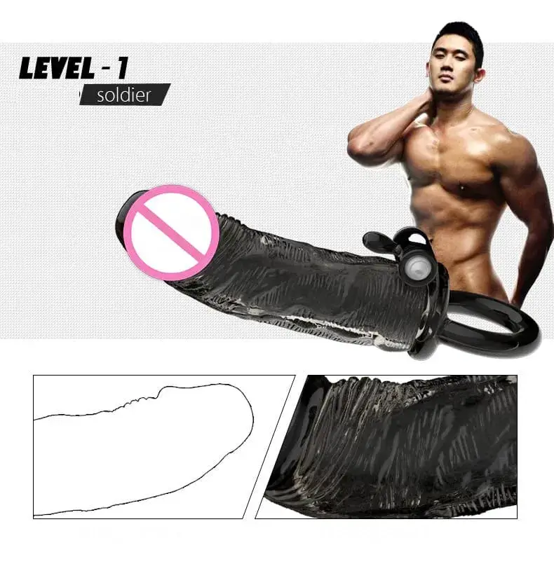Bao đôn quai đeo rung BD35 silicone gân siêu mềm kích thích