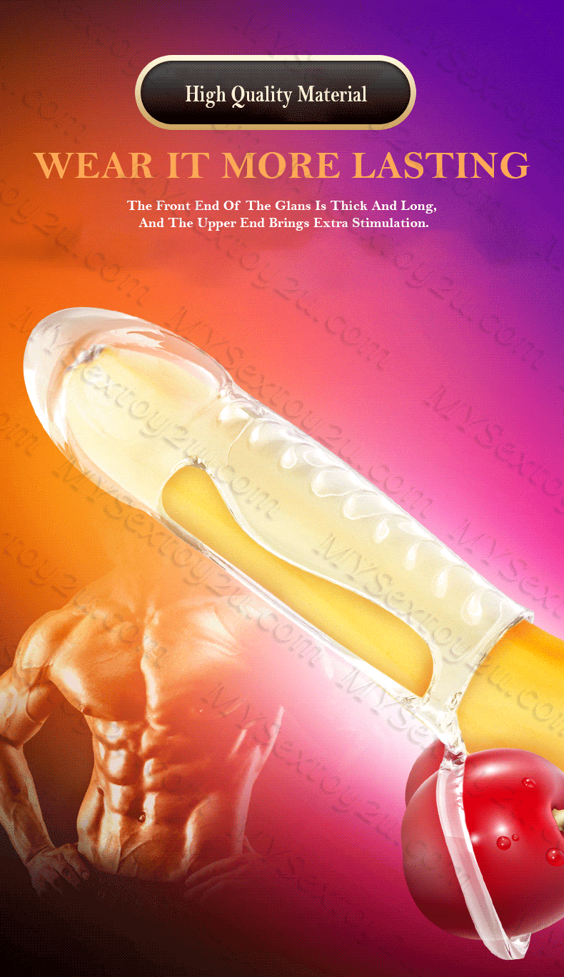 BD41C Ultra-Thin Ribbed Condom Enhancing Sexual Pleasure