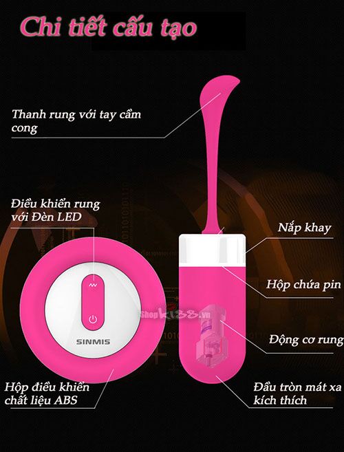 Kho sỉ Trứng rung điều khiển xa Sinmis Fairy giá tốt Kho sỉ Trứng rung điều khiển xa Sinmis Fairy giá tốt
