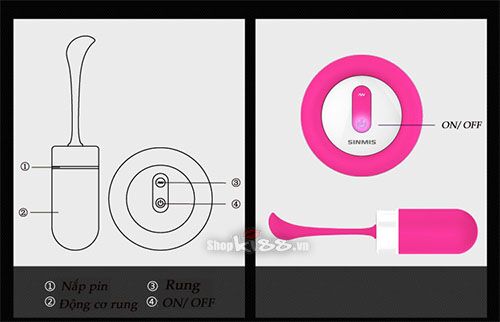 Kho sỉ Trứng rung điều khiển xa Sinmis Fairy giá tốt Kho sỉ Trứng rung điều khiển xa Sinmis Fairy giá tốt