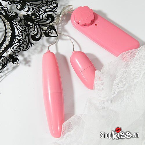 Pink Double Vibrating Egg Affordable Powerful Self-Pleasure Toy