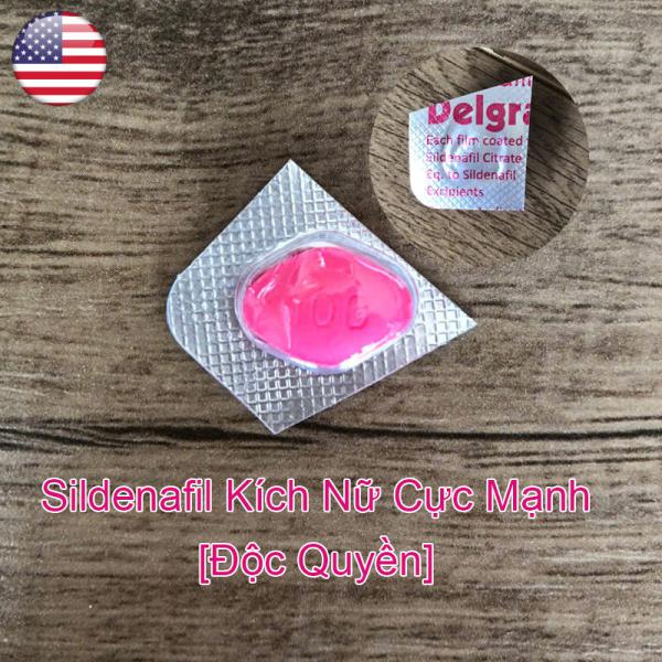Thuốc kích dục nữ Sildenafil 100mg viên hồng chính hãng 
