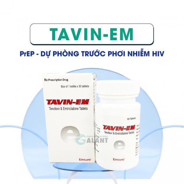 Thuốc Tavin-em Prep Viên Uống Dự Phòng Phơi Nhiễm HIV Lọ 30 Viên 