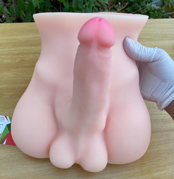 Mông Giả Nam Nguyên Khối 2.5kg Có Dương Vật Silicon 4cm Siêu Mềm Chân Thật 