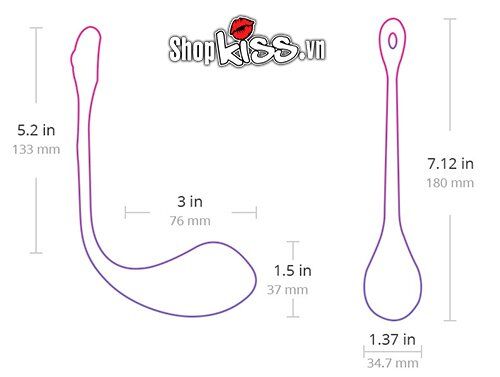 Trứng rung Lush Lovense chính hãng smart điều khiển tiện lợi