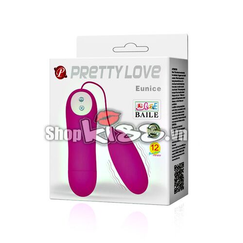 Trứng rung Prettylove Eunice 12 tần số mềm mịn cho nữ Trứng rung Prettylove Eunice 12 tần số mềm mịn cho nữ