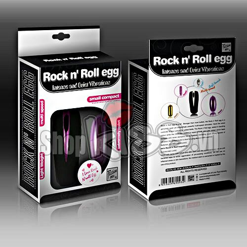 Trứng rung mini Rock & Roll siêu mạnh mạ kim sành điệu