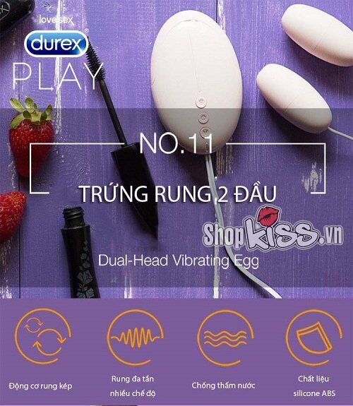 Durex Dual Head Egg Vibrator G-Spot Stimulator