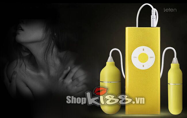 Trứng rung đa tần đôi Leten kích thích nhũ hoa siêu mạnh