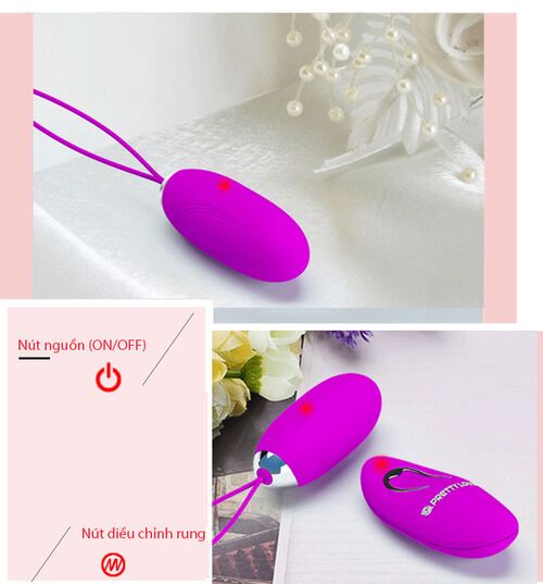  Bán Trứng rung không dây sạc pin cao cấp Prettylove Jenny hàng xách tay
