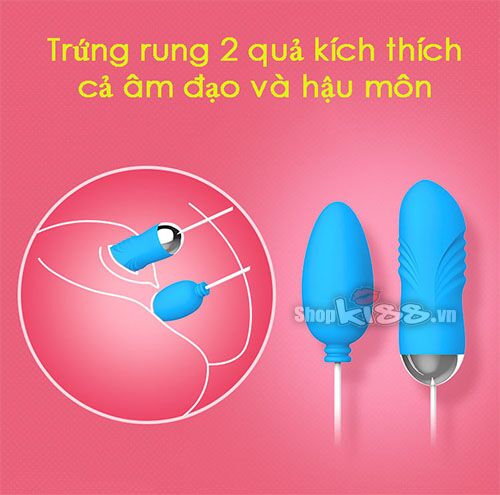 Trứng rung hai đầu thụt Leten siêu mạnh kích thích âm đạo nữ